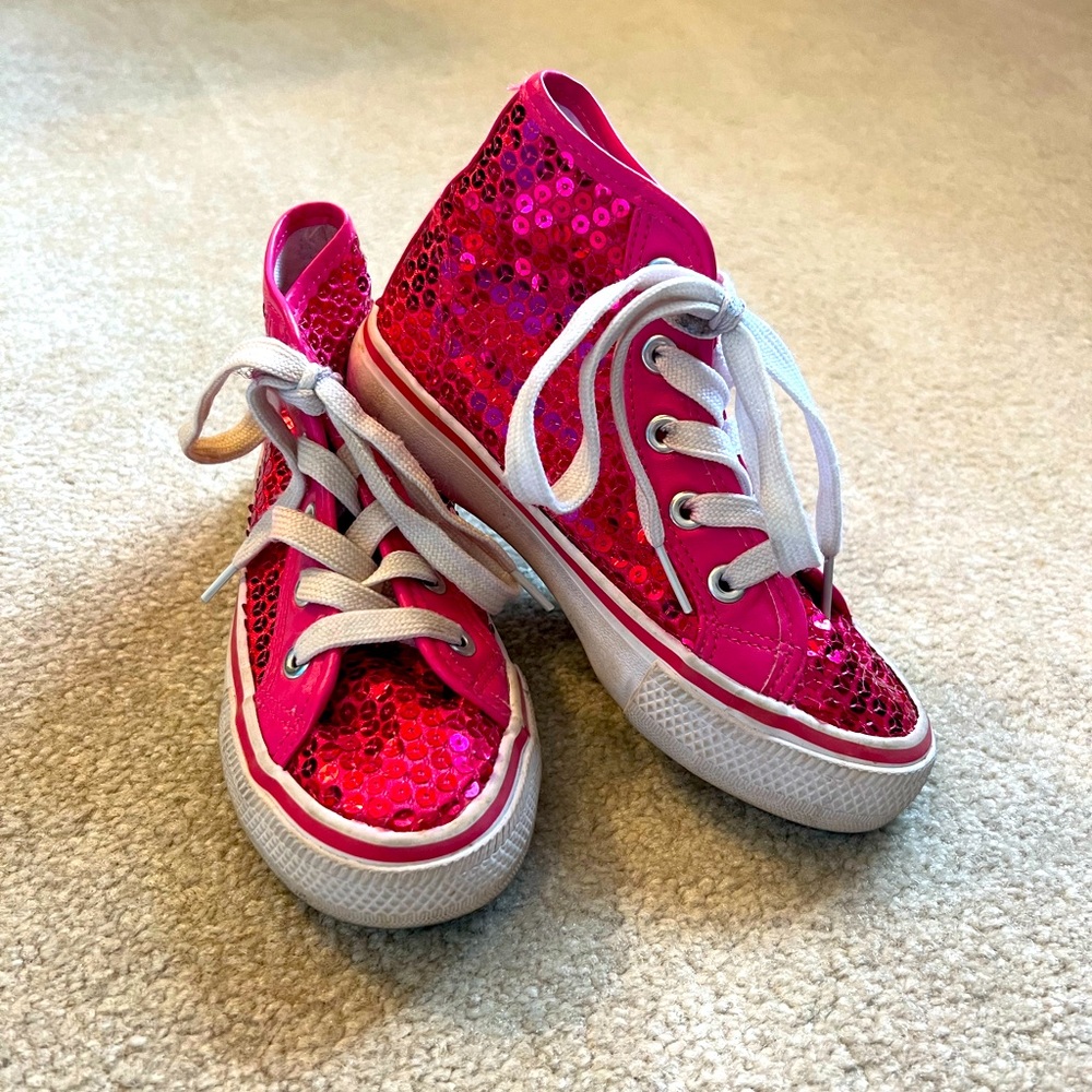 Pink Sequins Sneakers